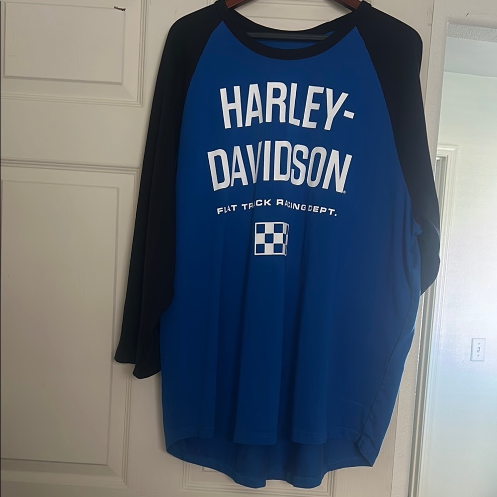 Harley-Davidson Blue and Black Raglan Shirt